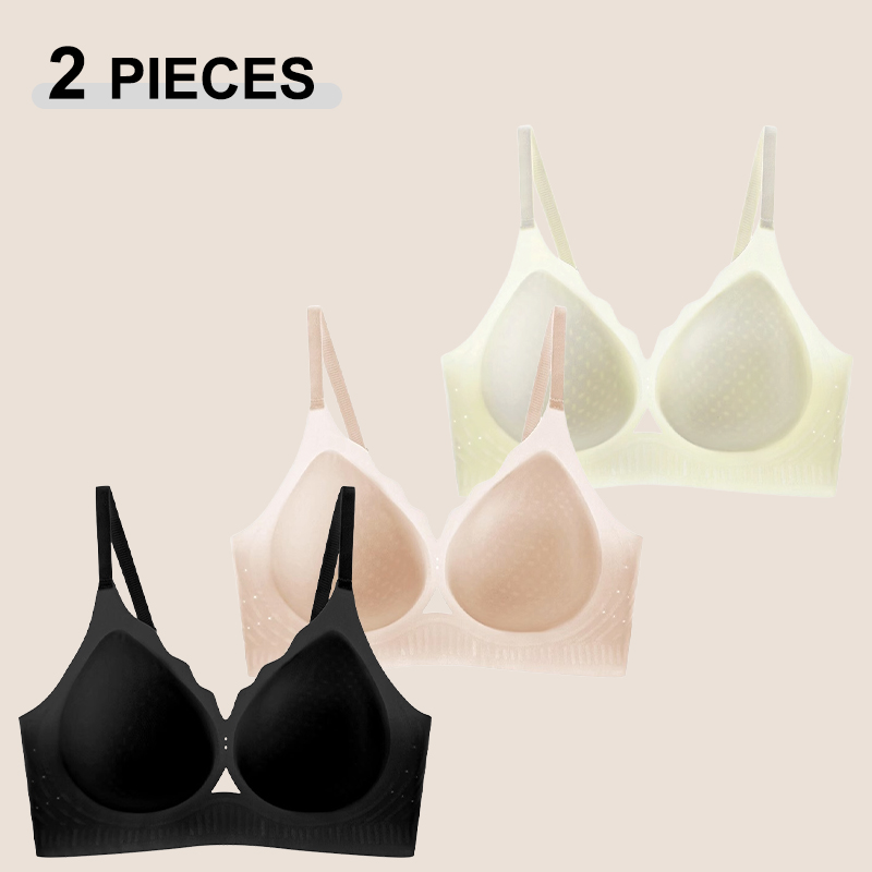 Bralette Triangle Set - 2Pcs/Set Summer Ice Silk Cold-skinned Bralette