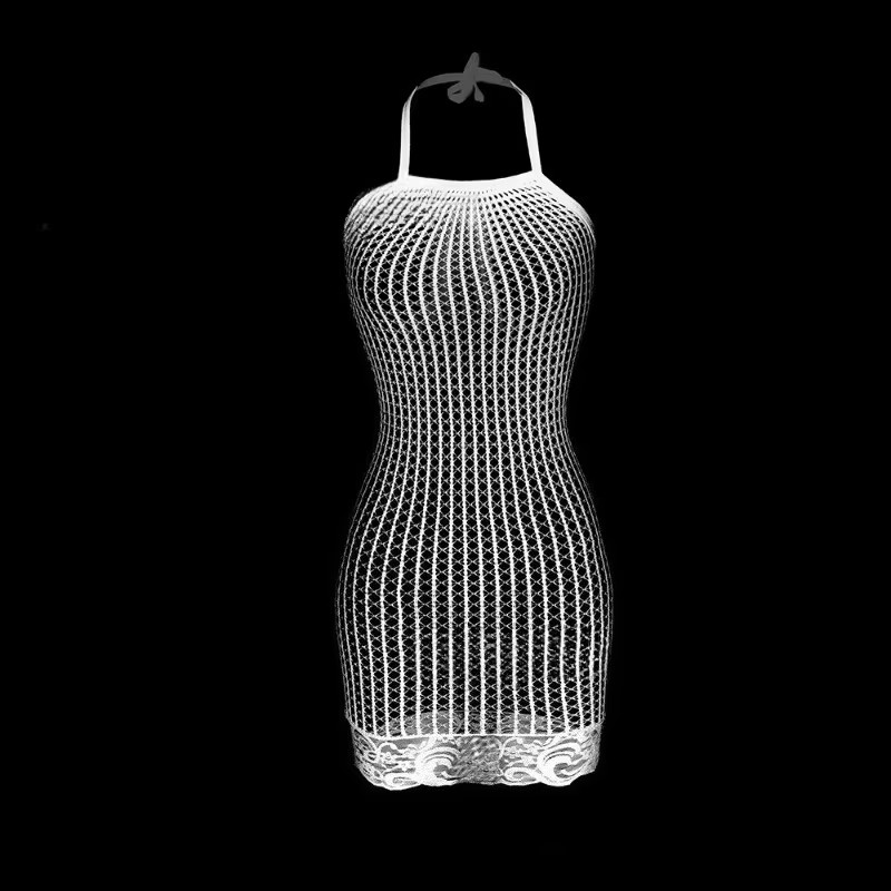 Cover Up Kaftan - 1PC Women Sexy Fishnet Cover Up