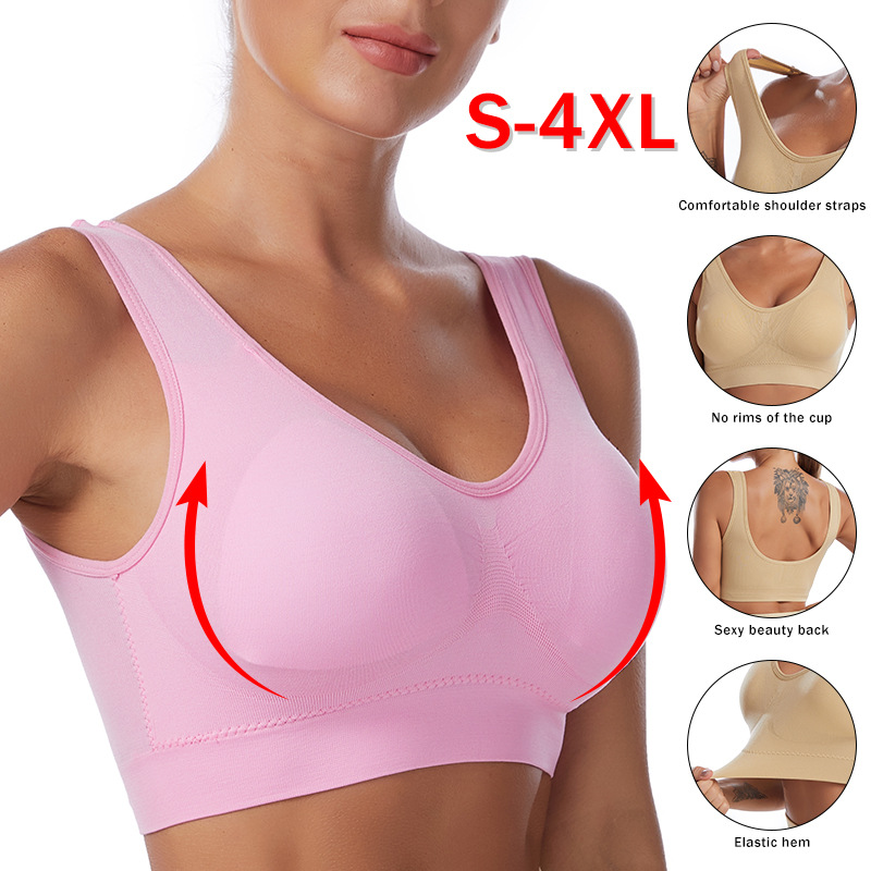 Sexy Women Bra Plus Size Seaml - Bralette Triangle Set ulasan dan harga