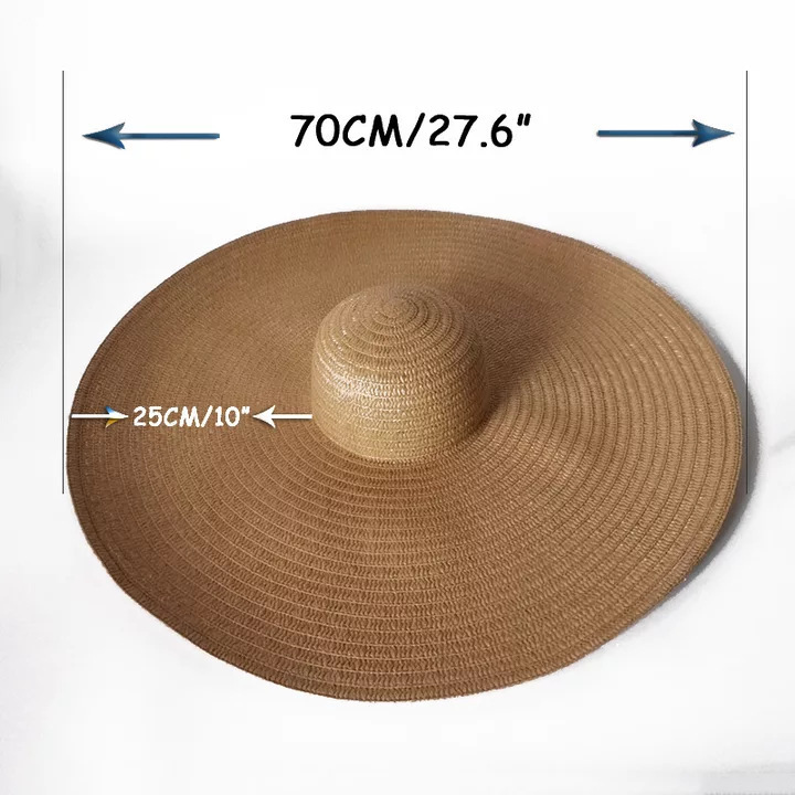 Oversized Beach Straw Hats for - Hat Floppy Wide ulasan dan harga