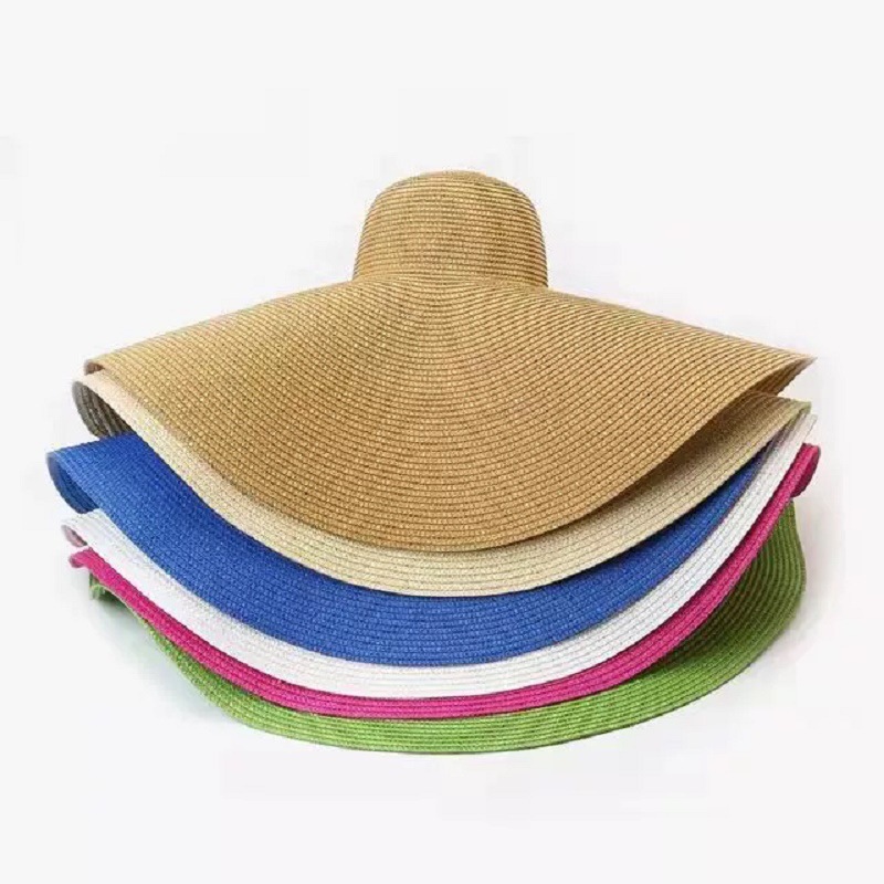 Oversized Beach Straw Hats for - Hat Floppy Wide ulasan dan harga
