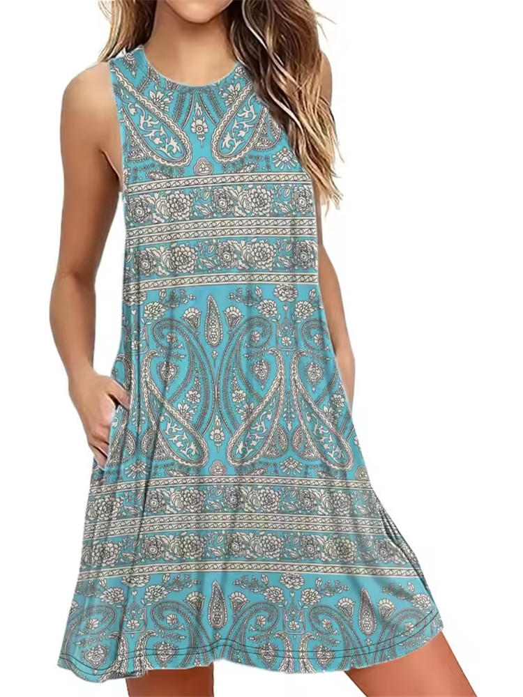 9XL Plus Size Sundress Loose F - Romper Floral Print ulasan dan harga