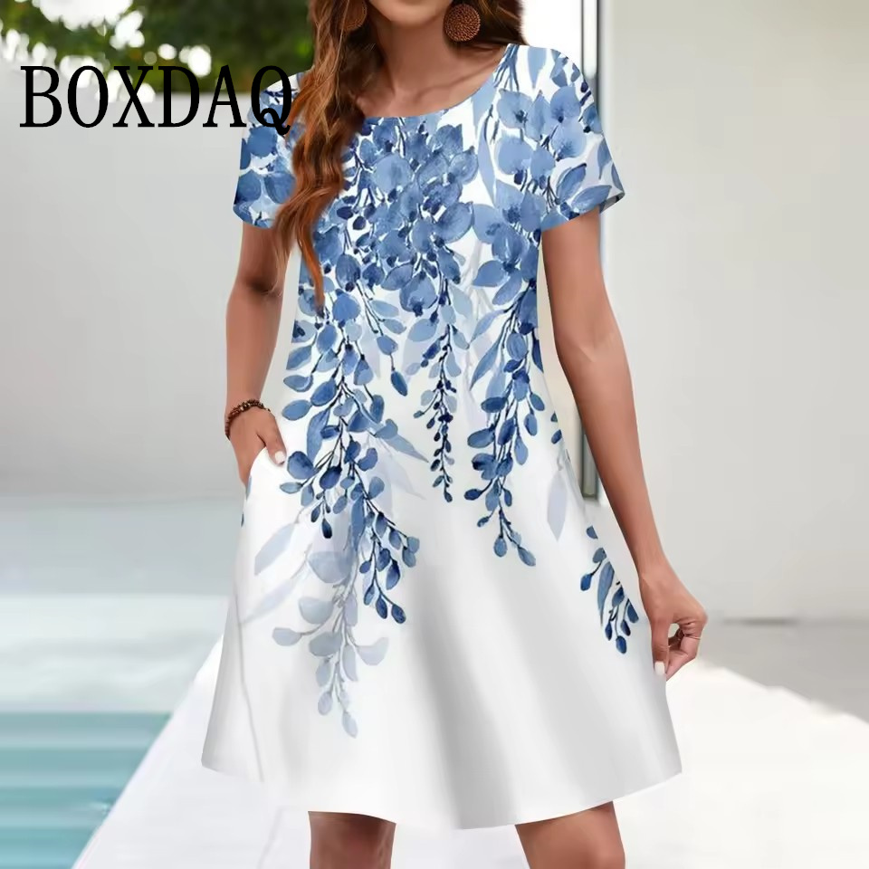 Women'S Casual Sundress Loose  - Romper Floral Print ulasan dan harga