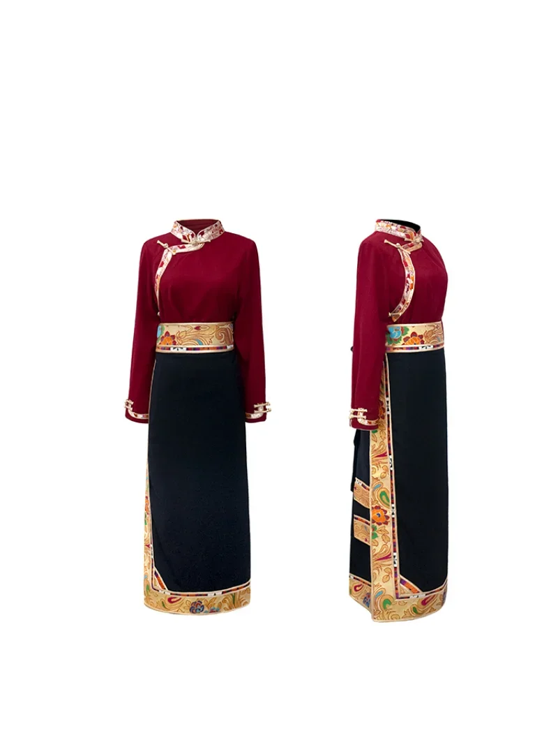 Traditional Tibetan Dress Wrap - Linen Dress Wrap ulasan dan harga