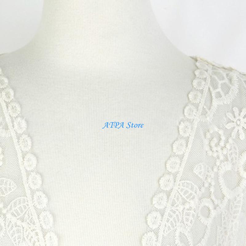 U13C Women Summer Lace Open Fr - Kimono Sheer Floral ulasan dan harga