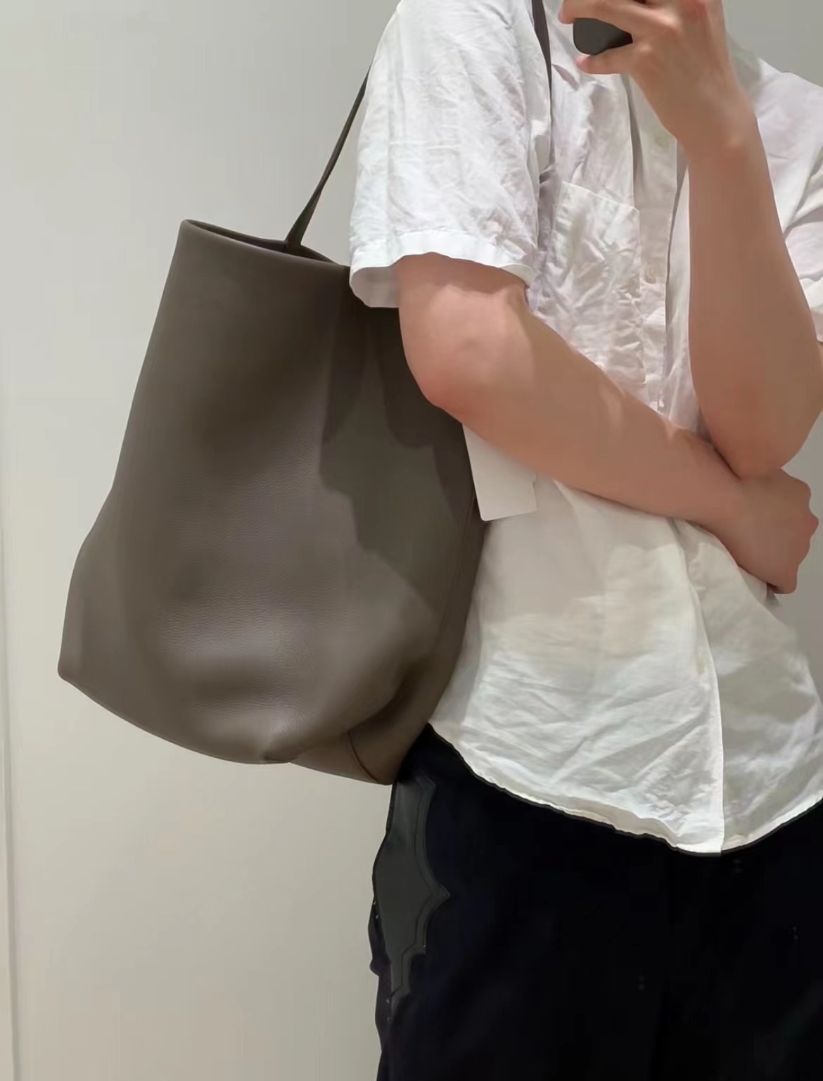 Cowhide Autumn Winter Bag: Dur - Tote Bag Beach ulasan dan harga