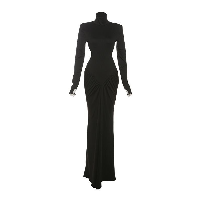Women Backless Long Dress Turt - Maxi Dress Halter ulasan dan harga