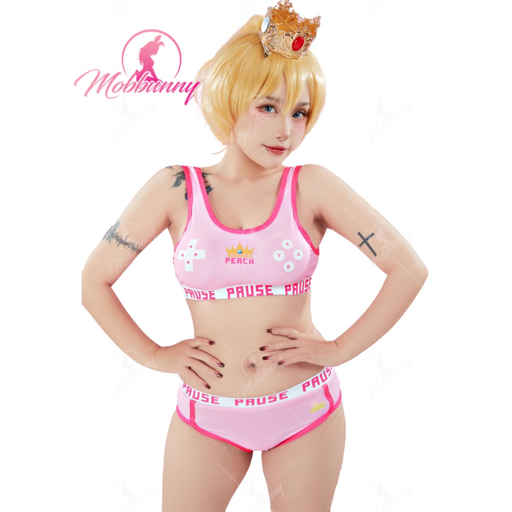 MOBBUNNY Peach Derivative Spor - Bralette Triangle Set ulasan dan harga