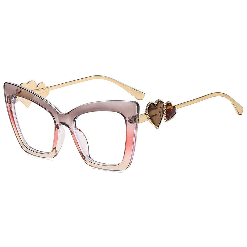 1pc large-frame cat-eye glasse - Sunglasses Cat Eye ulasan dan harga