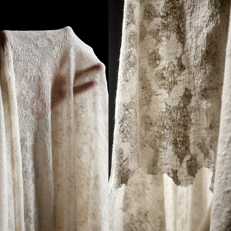 Distressed Vintage Textured Co - Linen Dress Wrap ulasan dan harga