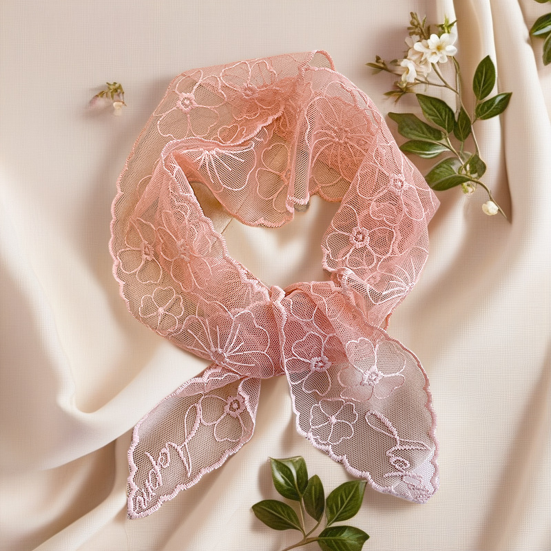 Lace French Silk Scarf Retro W - Headband Summer Knit ulasan dan harga
