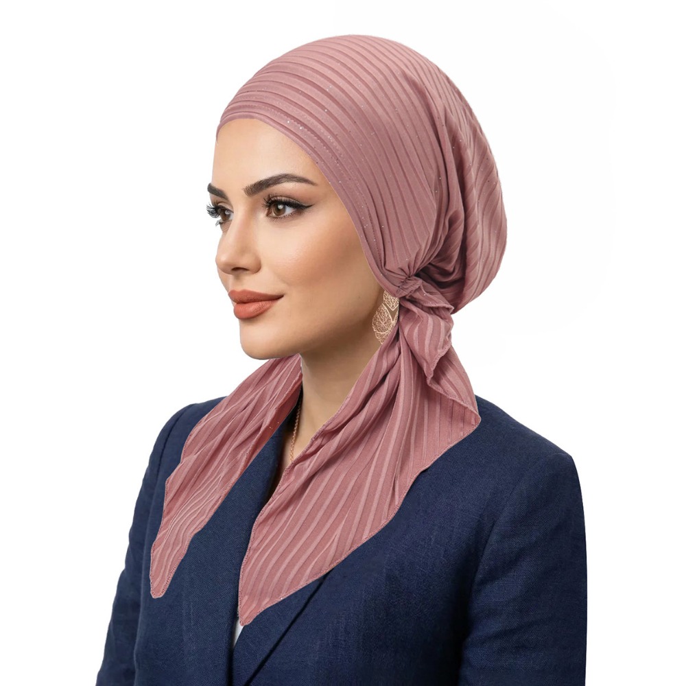 Trendy Stretch Fabric Pre-Tied - Headband Summer Knit ulasan dan harga