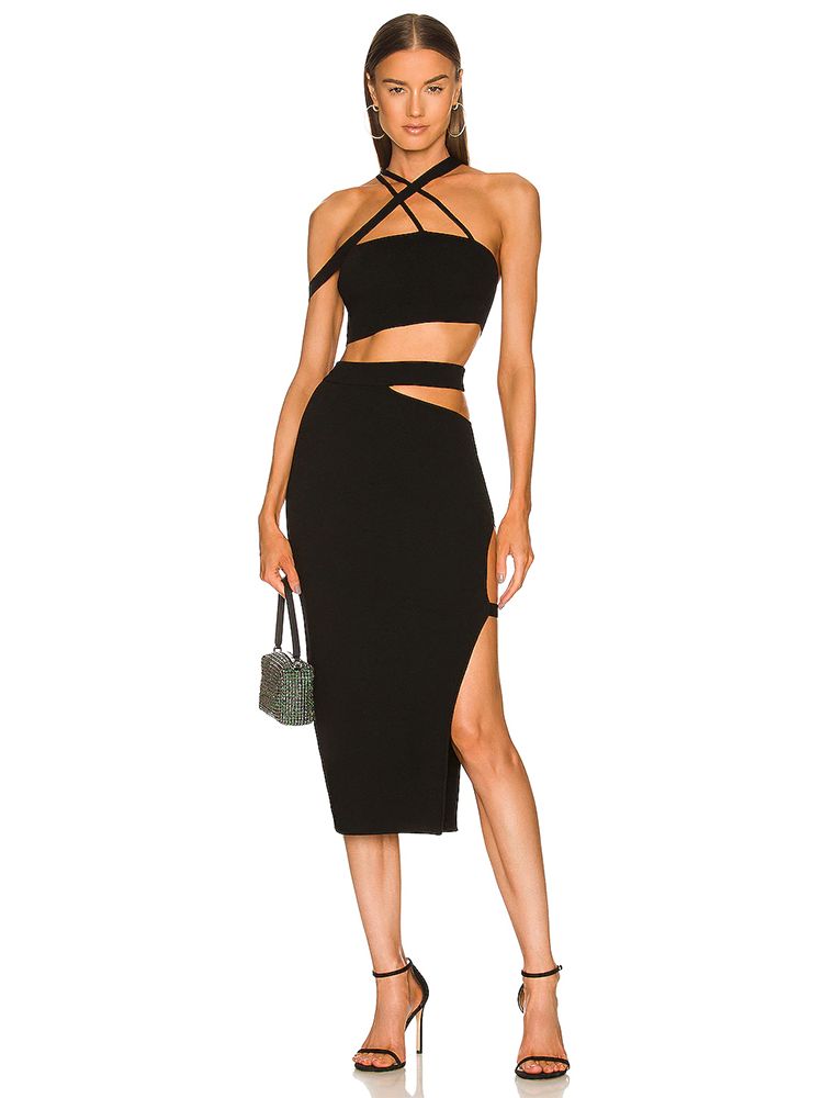 Women's Bandage Suit 2022 Summ - Crop Top Crochet ulasan dan harga