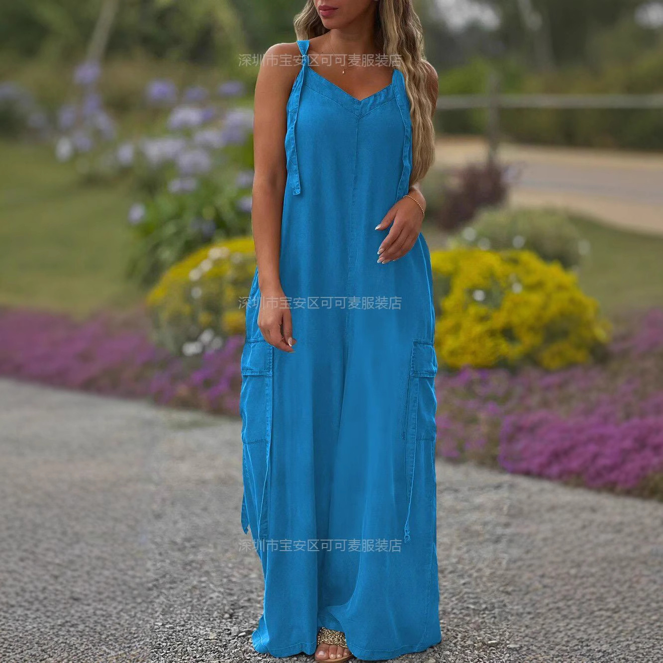 Loose Summer Jumpsuit Casual L - Jumpsuit Linen Relaxed ulasan dan harga