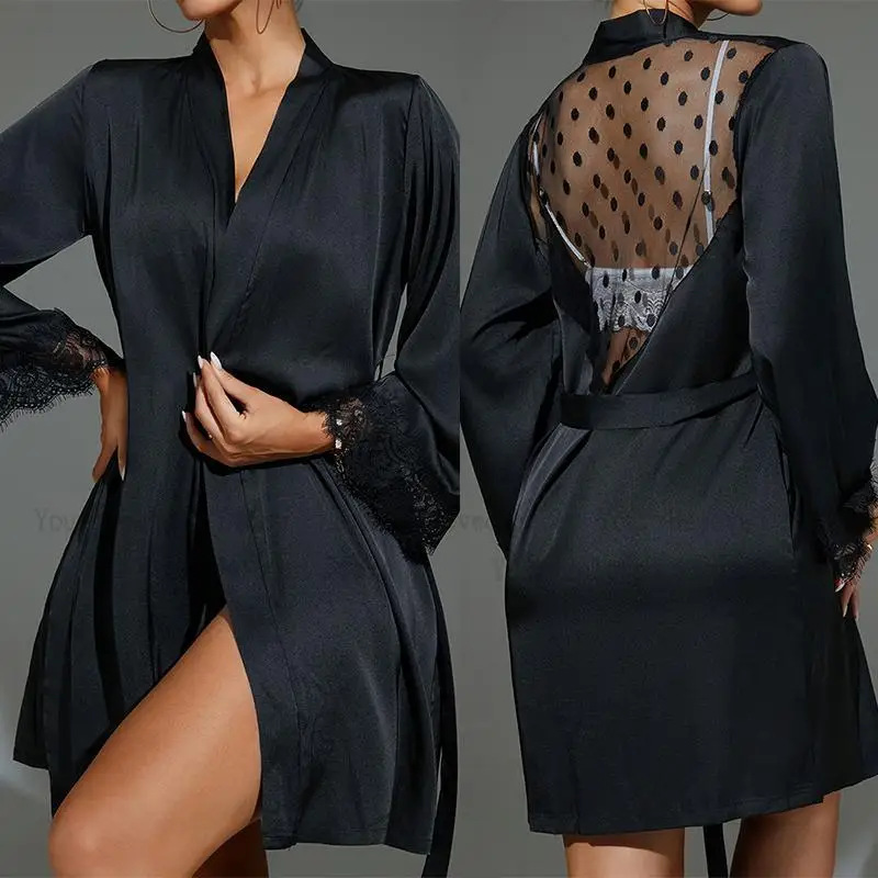 Short Kimono Black Sheer Mesh  - Kimono Sheer Floral ulasan dan harga