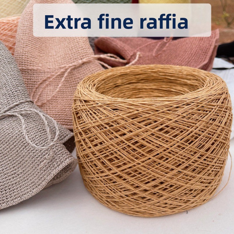 250g Thin Paper Raffia Yarn fo - Crochet Bag Raffia ulasan dan harga