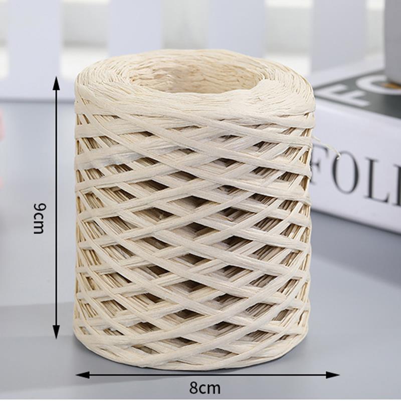 200M Raffia paper rope Straw Y - Crochet Bag Raffia ulasan dan harga