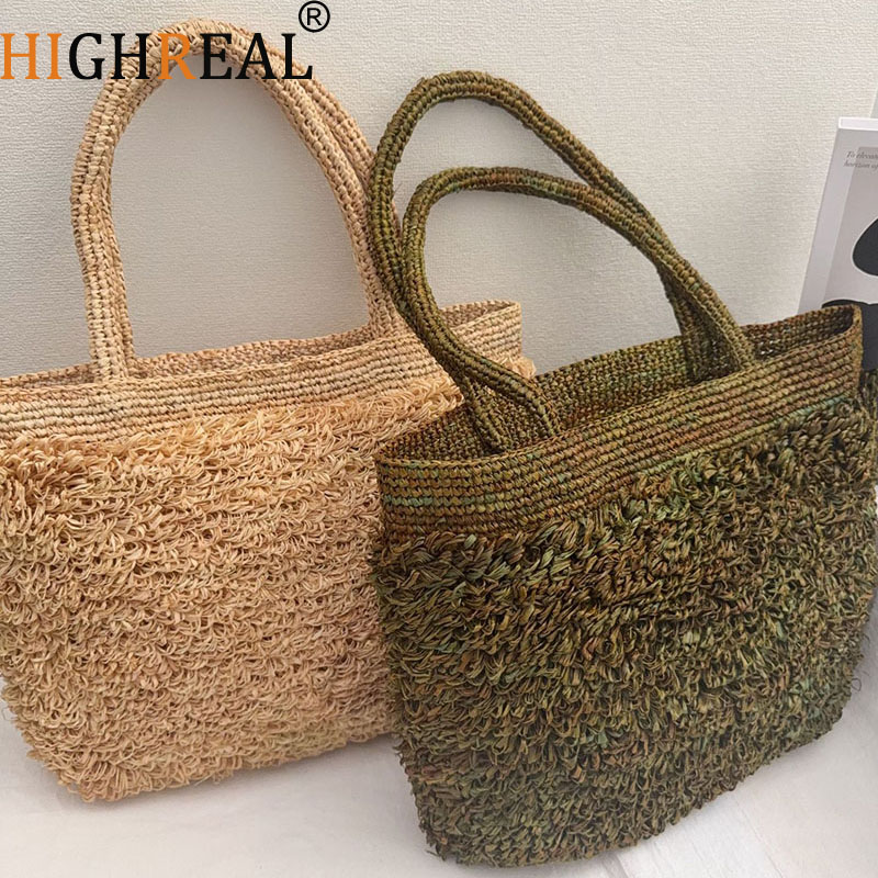Luxury Raffia Straw Bag Bohemi - Crochet Bag Raffia ulasan dan harga