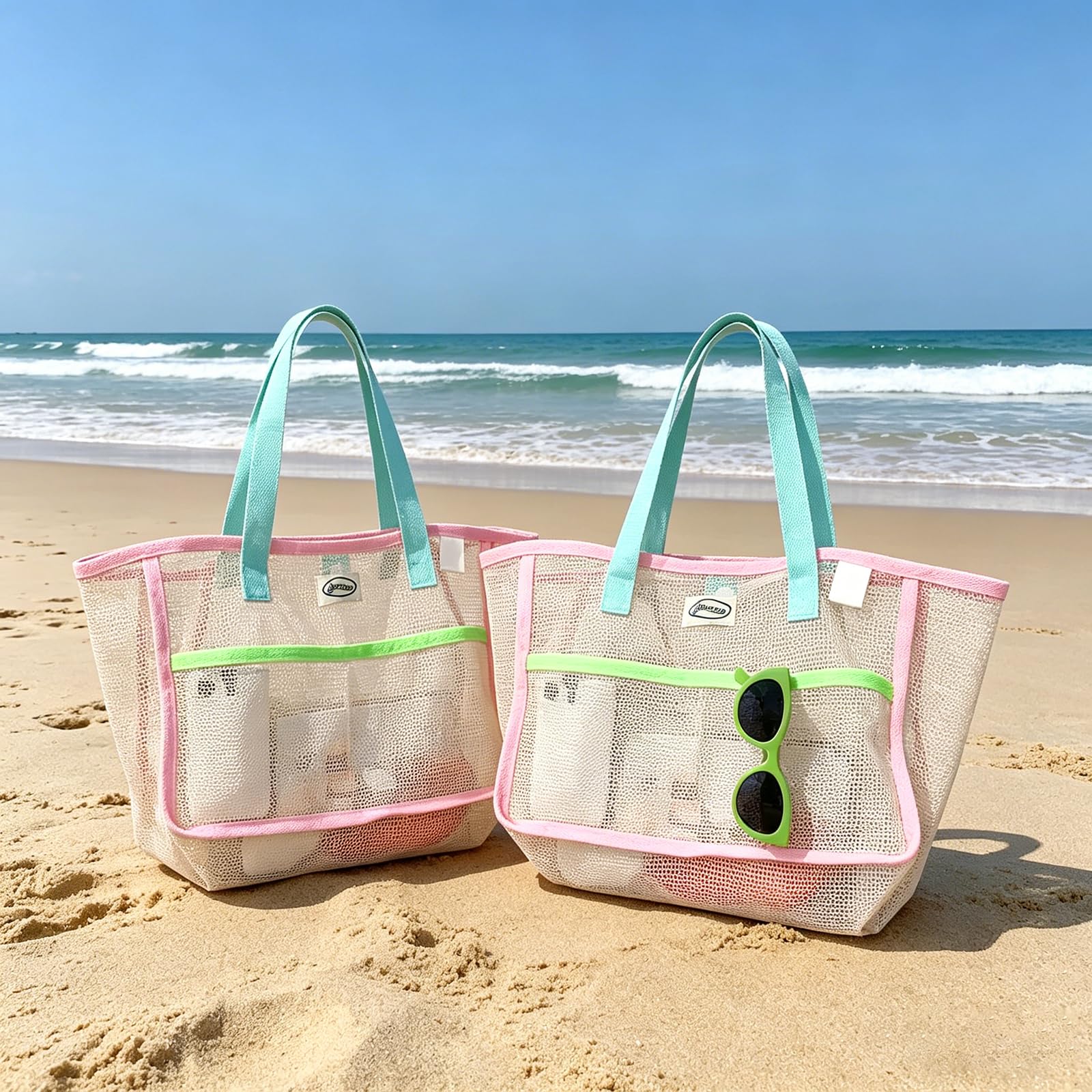 Beach Bags for Women Colorful  - Tote Bag Beach ulasan dan harga