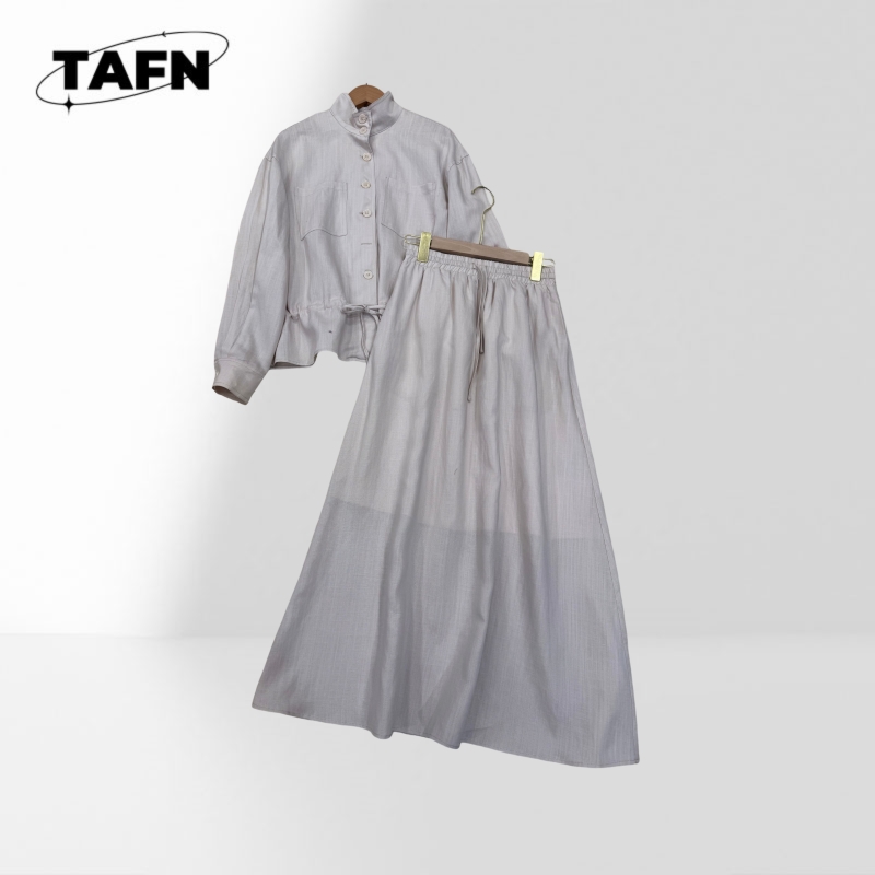 Fashion Ladies Skirt Solid Col - Midi Skirt Floral ulasan dan harga