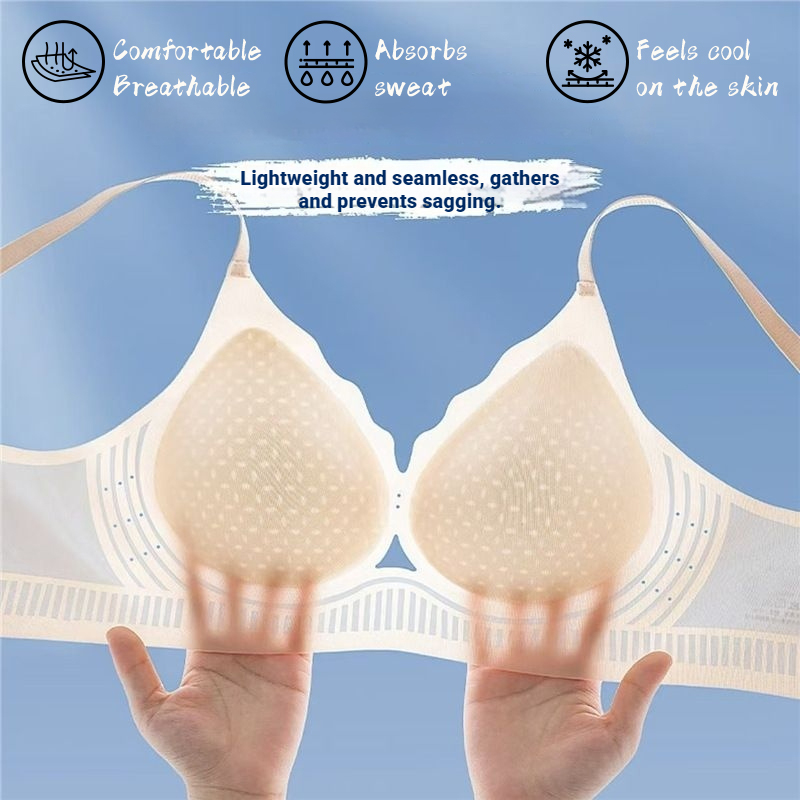 2Pcs/Set Summer Ice Silk Cold- - Bralette Triangle Set ulasan dan harga