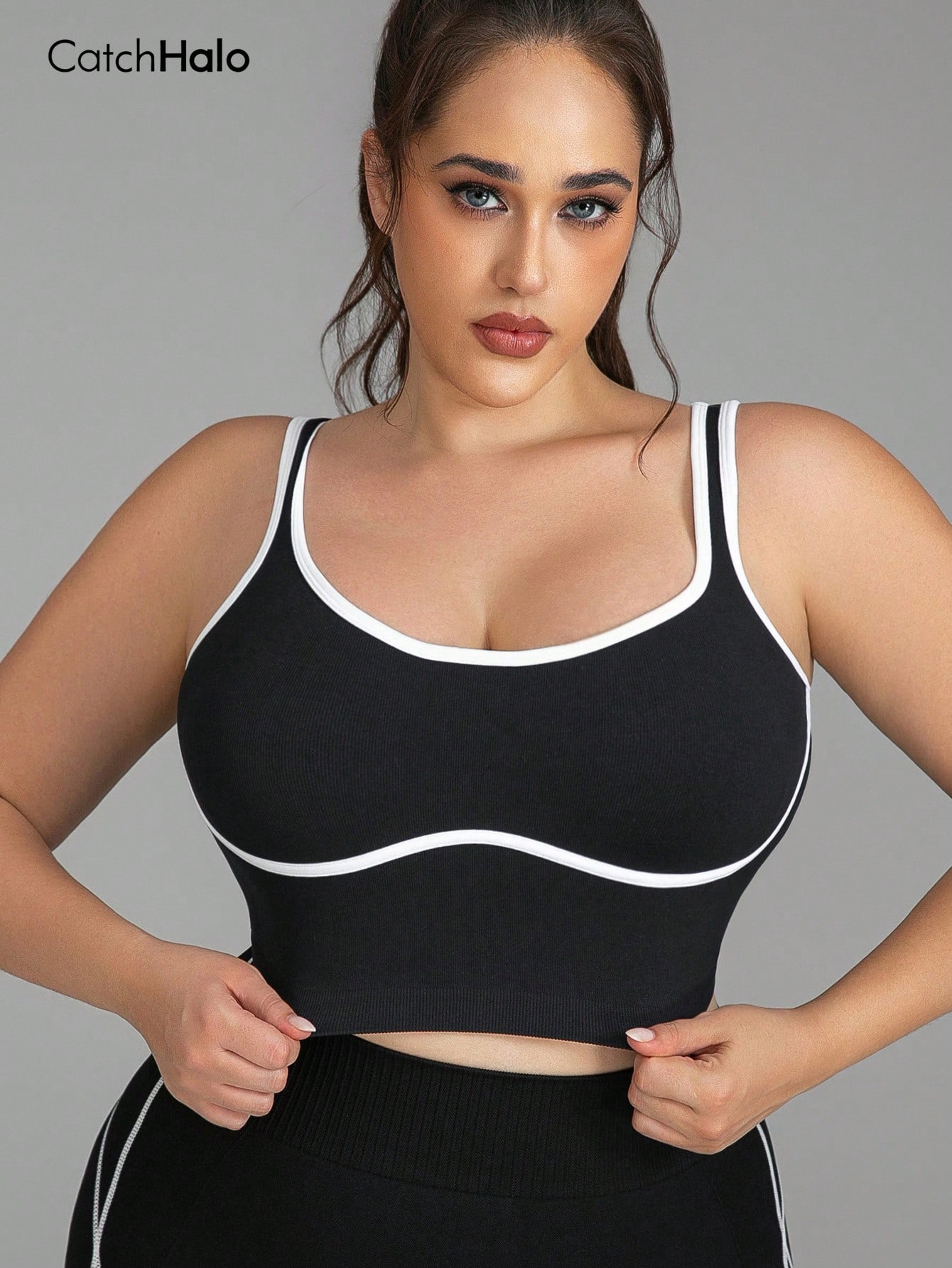 Women Plus Size Seamless Brale - Crop Top Crochet ulasan dan harga