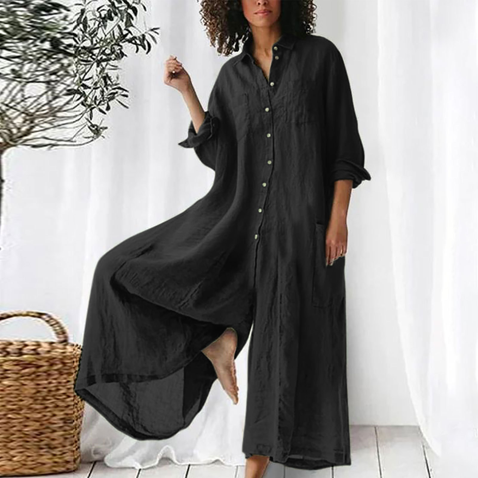 Ladies' Jumpsuit Everyday Long - Jumpsuit Linen Relaxed ulasan dan harga