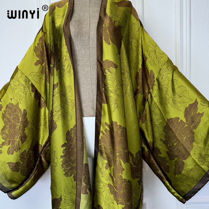 WINYI Africa boho print Kimono - Cover Up Kaftan ulasan dan harga