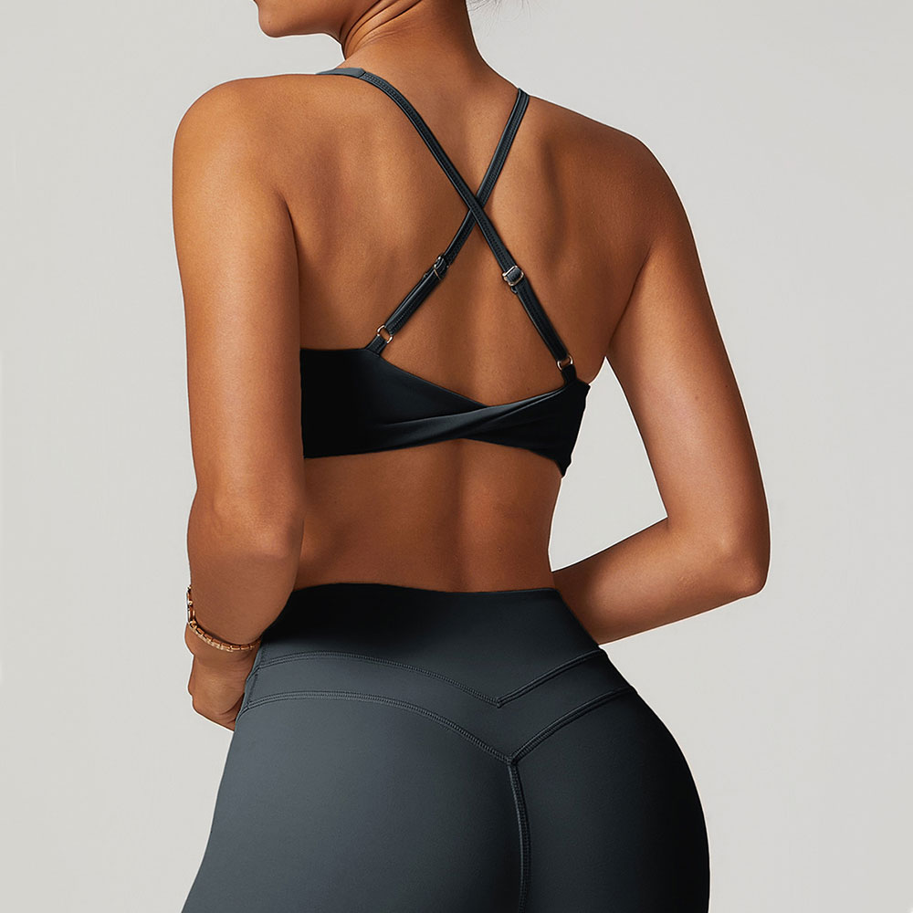 JUREN Sports Bra Women Fitness - Bralette Triangle Set ulasan dan harga