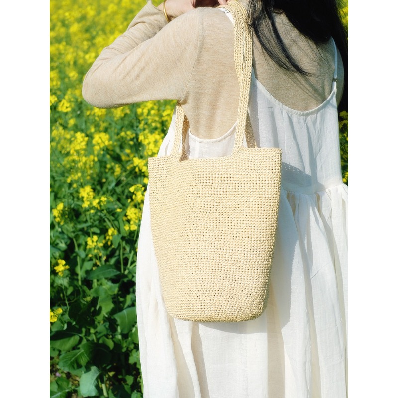 330g Raffia Yarn for Hand Knit - Crochet Bag Raffia ulasan dan harga