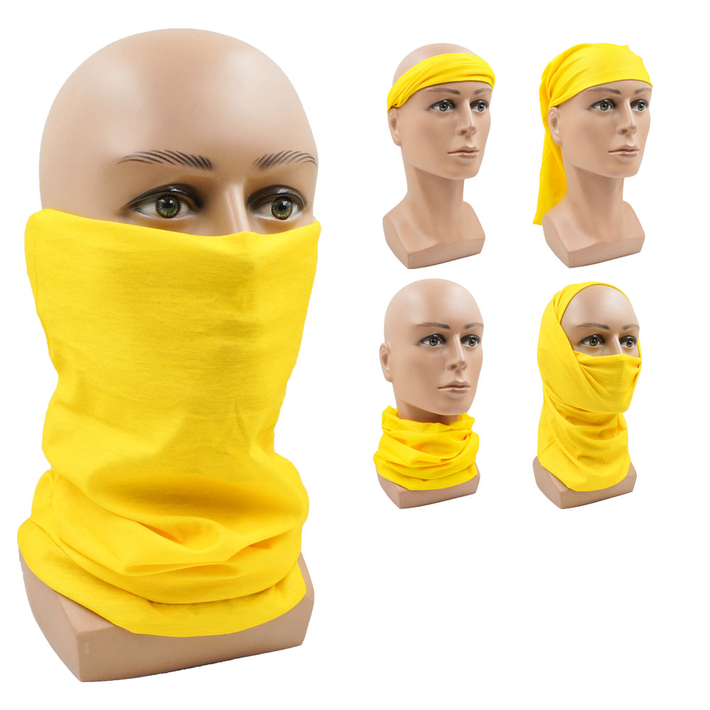 Yellow Multifunction Cycling N - Headband Summer Knit ulasan dan harga