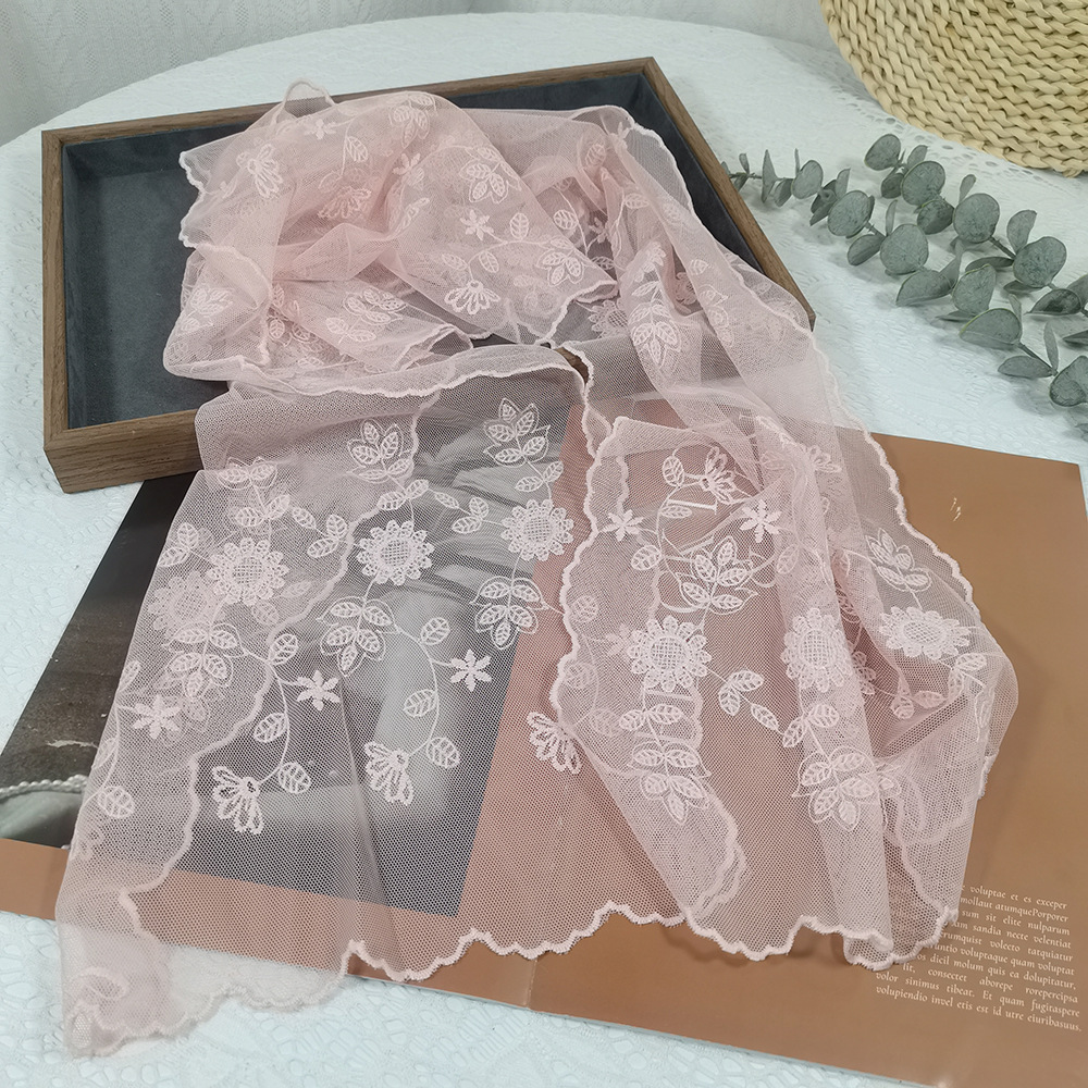 Lace Sunflower Silk Scarf Fair - Headband Summer Knit ulasan dan harga