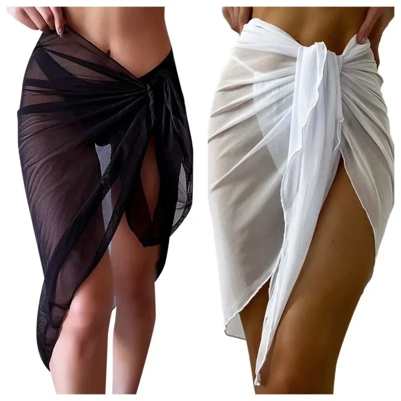 Summer Beach Dress Wrap Sheer  - Cover Up Kaftan ulasan dan harga